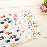 6Pcs Baby Cartoon Towels Handkerchief Bathing Feeding Face Washcloth Wipe Cloth