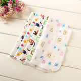 6Pcs Baby Cartoon Towels Handkerchief Bathing Feeding Face Washcloth Wipe Cloth