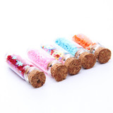 6Pcs 2.5ML Glass Bottles Empty Sample Storage Jars with Cork Stoppers Little Wishing Bottle