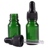 6pcs 10ml Green Glass Dropper Bottles with Pipette Empty Perfumes Bottles Liquid Jars vials