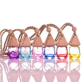 6ml Car Perfume Essential Oil Empty Bottle Glass Pendant Vehicle Perfume Bottle Car Decoration Supplies Car Accessories