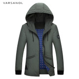 Varsanol Winter Duck Down Jacket Coat Warm Parkas Thick Casual Style Slim Hooded Loose Long Thicken Overcoat Length Overcoat New