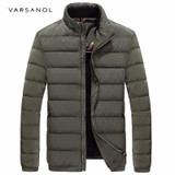 Varsanol New Casual 90% White Duck Down Jacket Men Winter Warm Coat Plus Size Jackets Long Sleeve Thicken Outerwear Hot Sale2017