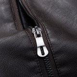 Varsanol Causal Leather Jackets Male Long Sleeve Winter Thick Pocket Mens PU Bomber Outerwear Hot Sale Zipper Brand Clothing2017