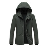 Varsanol Winter Mens Duck Down Jackets Hooded Warm Parkas Thick Casual Style Jacket Slim Overcoat Long Sleeve Outerwear Hot New