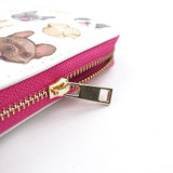 TZECHO Zipper Around Womens Wallets Leather Prints Animal Dog Long Femal Purses Coin Pocket Credit Card Holder Phone Clutch Bag
