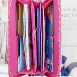 TZECHO Zipper Around Womens Wallets Leather Prints Animal Dog Long Femal Purses Coin Pocket Credit Card Holder Phone Clutch Bag