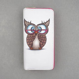 TZECHO Zipper Around Womens Wallets Leather Print Animal OWL Long Female Purses Girls Coin Pocket Credit Card Holder Clutch Bag