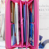 TZECHO Zipper Around Womens Wallets Leather Print Animal OWL Long Female Purses Girls Coin Pocket Credit Card Holder Clutch Bag
