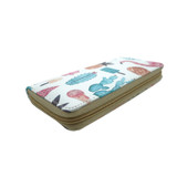 TZECHO Long Zipper Wallet For Women Clutch Wallet Phone PU Prints Flamingos Large Purses Cartoon Coin Pocket Credit Card Holder