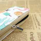 TZECHO Long Zipper Wallet For Women Clutch Wallet Phone PU Prints Flamingos Large Purses Cartoon Coin Pocket Credit Card Holder