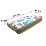 TZECHO Long Zipper Wallet For Women Clutch Wallet Phone PU Prints Flamingos Large Purses Cartoon Coin Pocket Credit Card Holder