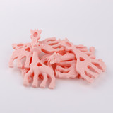 TYRY.HU Original Silicone Giraffe Teether Toy BPA Free Silicone Teether Beads Baby Teething Pendant For Baby Teething Necklace