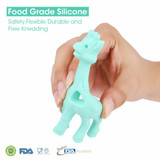 TYRY.HU Original Silicone Giraffe Teether Toy BPA Free Silicone Teether Beads Baby Teething Pendant For Baby Teething Necklace