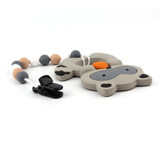 TYRY.HU 1x Silicone Beads Baby Teether Silicone Teething Bead bpa Free Personalized Teething Necklaces Raccoon Silicone Teether