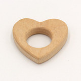 TYRY.HU 1PC Wooden Baby Teether Beads Teething Inspired Organic nursing Baby Toys Natural Wood teething beads