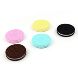 TYRU.HU BPA Free 3Pc Silicone Cookie Teether Food Grade Silicone Material Healthy Baby Chewed Teether For Fashion Jewelry Making