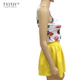 TYJTJY Vestidos Fashion Dress Women 2017 Summer Beach Sleeveless Casual Dresses Party Short Mini Dress Two Piece Women Clothes