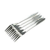 5Pcs Stainless Steel Dessert Fork Kitchen Snack Cake Fruit Salad Tool Dinnerware Set Tableware Restaurant Cafeteria Home Party