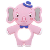 5PCS Silicone Baby Teether Elephant Bpa Free Silicone Teethers Baby Teether Pendants Food Grade Jewelry Teething Toy JETM.HH
