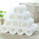 5Pcs Reusable Baby Cloth Diaper Nappy Liners insert 3 Layers Cotton Nappy 2 size