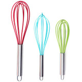 3size Silicone Egg Beaters Egg Stirring up Kitchen Blender Egg Devide Tools Mixer Food-grade Whisk Mixer Egg Cook Tools