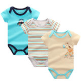 3pieces/lot Baby Bodysuits Baby Boy Clothes Cotton Body Bebes Newborn Baby Boys Girl Bodysuit Next Baby Clothing Set Jumpsuits