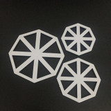 3Pcs/set Triangle Flag Cutter Mold Cake Side Sugarcraft Fondant Cake Decorating Christmas Cake Decorating Tools Tool A1183