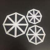 3Pcs/set Triangle Flag Cutter Mold Cake Side Sugarcraft Fondant Cake Decorating Christmas Cake Decorating Tools Tool A1183