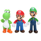 3pcs/set Super Mario Bros Luigi Mario yoshi Action Figures Toys Doll PVC action model toy 3pcs/set Super Mario Bros Luigi Mario yoshi Action Figures Toys Doll PVC action model toy