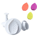 3PCS/SET Fondant Rose Leaves Mold Cake Cutter Cookies Sugarcraft Decorating Tool Cake Baking DIY Tools Cake Cutters ZH848
