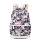 3pcs/Set Backpack Women Floral Printing Backpack Canvas Bookbags School Backpacks Bags for Teenage girls Bagpack Backbag