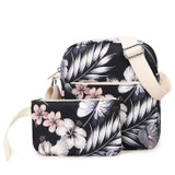 3pcs/Set Backpack Women Floral Printing Backpack Canvas Bookbags School Backpacks Bags for Teenage girls Bagpack Backbag