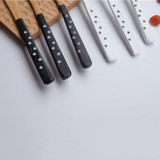 3pcs/set Bamboo Wave Point Coffee Sharp Spoon Dessert Cake Spoon Fruit Fork Knife Japanese-style Tableware Sets D1