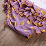 3pcs/Set Baby Clothing Set Newborn Toddler Infant Baby Girls Clothes Romper+ Multiple layers Briefs +Headband Outfits Set