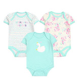 3PCS/LOT Newborn Girl Boy Baby Clothes High Quality Cute 100%Cotton Short Sleeve Baby Rompers Roupas de bebe Infantil Costumes