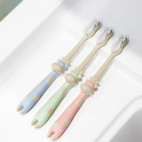 3Pcs/Lot Kids Baby Toothbrush Mouth Clean Teether Soft Bristle Children Babys Tooth Brush Training Oral Hygiene Bamboo Charcoal