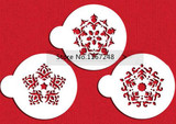 3pcs/lot Christmas Snowflakes Cookie Mold Stencil Cupcake Molds For Cookies Form For Cake Cookies Mould Baking &amp; Pastry Tools