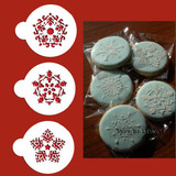 3pcs/lot Christmas Snowflakes Cookie Mold Stencil Cupcake Molds For Cookies Form For Cake Cookies Mould Baking &amp; Pastry Tools