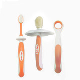 3pcs/Lot Baby Toothbrush Silicone Baby Care Teether Shapes Training Quality Safe Brush Silicone Kids Learning Teeth Brush