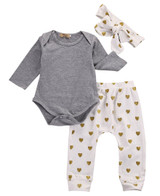 3pcs!2016 New Autumn baby boy clothes set cotton T-shirt+pants+Headband 3pcs Infant clothes newborn baby clothing set