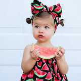 3PCs Watermelon set Children clothes Toddler Baby Girls Tops +Pants+Headband Kids Clothes Outfits Set