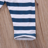 3pcs suit baby boy clothes newborn Baby Boy Girl Kids Elephant Romper +Striped pant +hat Outfits Clothing Set