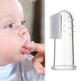 3Pcs Soft Safe Baby Toothbrushes Kids Silicone Finger Toothbrush Gum Brush For Children Dental Care