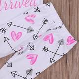 3PCS Set Newborn Clothes The Princess Has Arrived Baby Girl Long Sleeve Bodysuit Tops+Pant Legging Hat Outfit Kid Clothing 0-24M