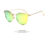 H VENI VEDI 2017 new Vintage women's sunglasses retro big frame women sun glasses oculos de sol feminino Metal mirror