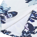 H Han Queen Jupe Faldas Plus Size Vintage Midi Skirt Women Slim Office Sexy Fashion Flowers Print Slim High Waist Pencil Skirts
