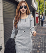 GZDL Sexy Knitted Spring Autumn Dress Off Shoulder Long Sleeve Women Dress Casual Bodycon Party Mini Dresses Vestidos CL1114 GZDL Sexy Knitted Spring Autumn Dress Off Shoulder Long Sleeve Women Dress Casual Bodycon Party Mini Dresses Vestidos CL1114