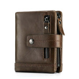 GZCZ Fashion Genuine Leather Women Wallet Female Lady Mini Zipper Coin Purse and Small Walet Portomonee Money Bag Vallet Perse