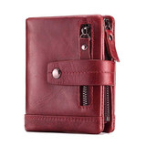 GZCZ Fashion Genuine Leather Women Wallet Female Lady Mini Zipper Coin Purse and Small Walet Portomonee Money Bag Vallet Perse
